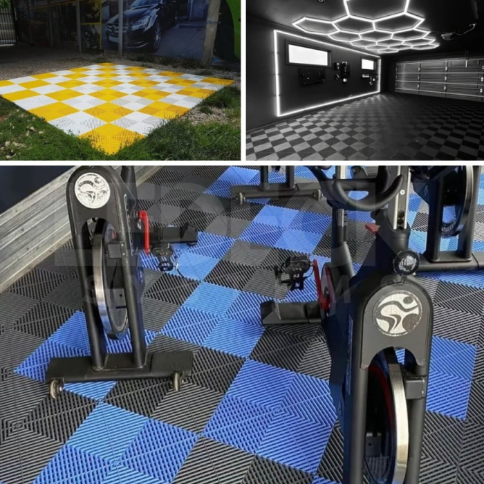 Pardoseala Modulara Plastic PP – Exterior, Garaj Auto, Service, Terasa - GALBEN (preț pe m²) [10]