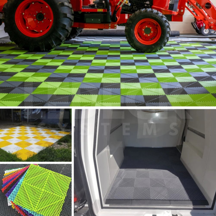 Pardoseala Modulara Plastic PP – Exterior, Garaj Auto, Service, Terasa - GALBEN (preț pe m²) [12]