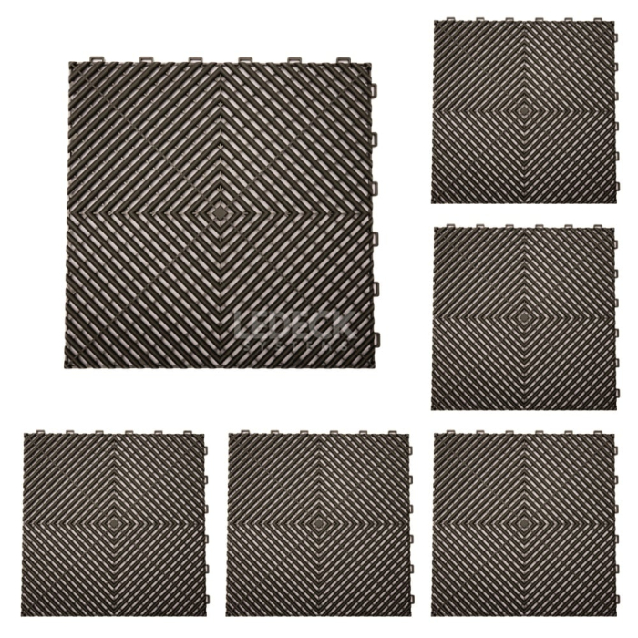 Pardoseala Modulara Plastic PP – Exterior, Garaj Auto, Service, Terasa - GRI (preț pe m²) [1]