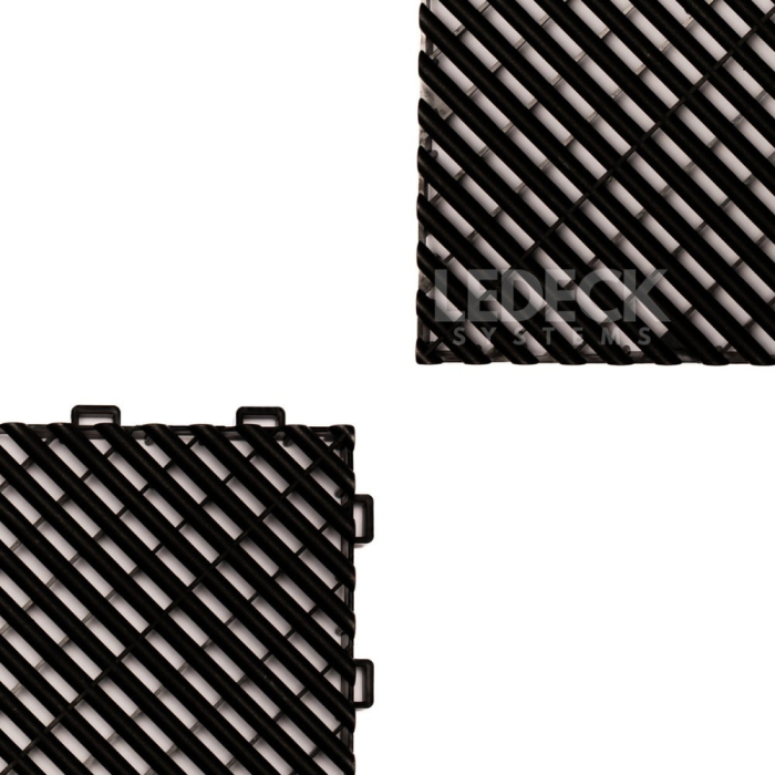 Pardoseala Modulara Plastic PP – Exterior, Garaj Auto, Service, Terasa - Negru (preț pe m²) [5]