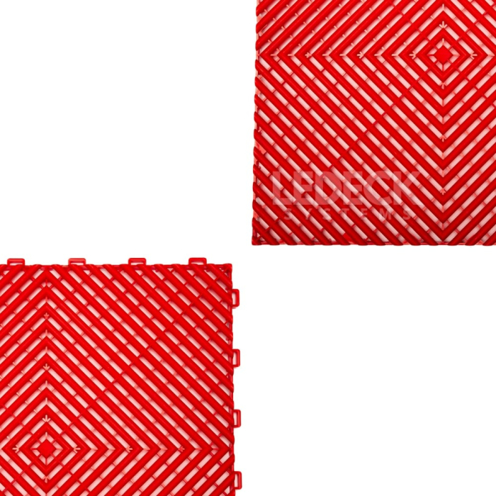 Pardoseala Modulara Plastic PP – Exterior, Garaj Auto, Service, Terasa - ROSU (preț pe m²) [5]