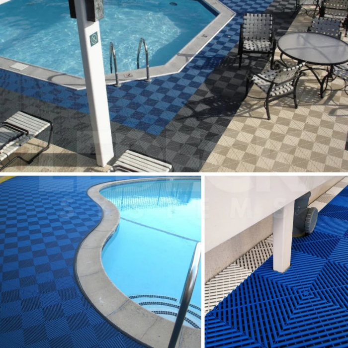 Pardoseala Modulara Plastic PP – Exterior, Garaj Auto, Service, Terasa - ROSU (preț pe m²) [11]