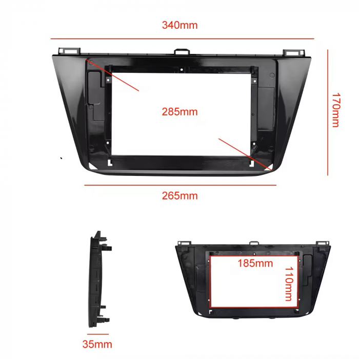 Rama adaptoare cu cablaj pentru navigatie Android Volkswagen Tiguan (2016-2023) [3]
