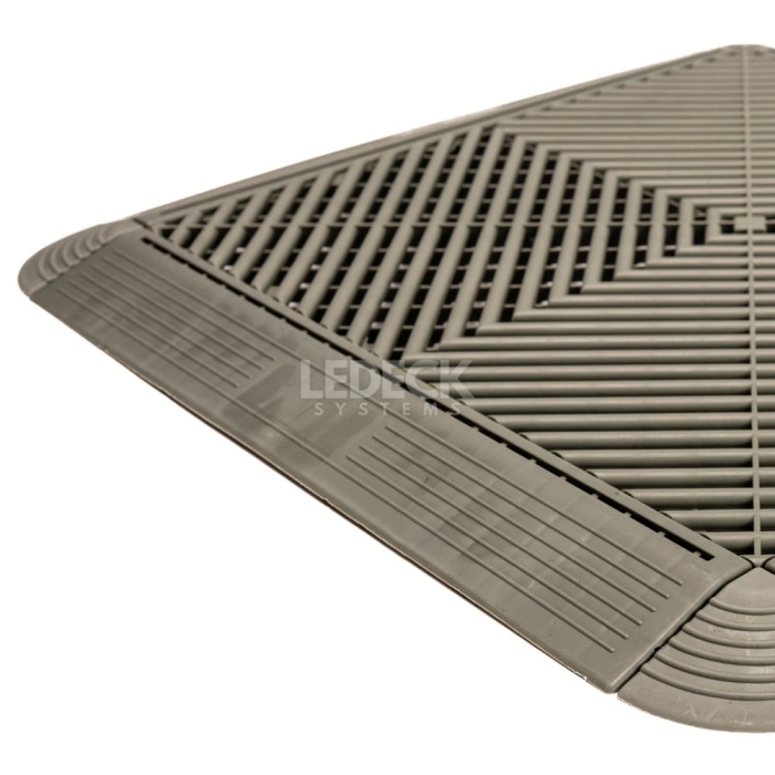 Rampa laterală cu prindere exterioară (mama) – Pardoseala Modulara Plastic PP – GRI [5]