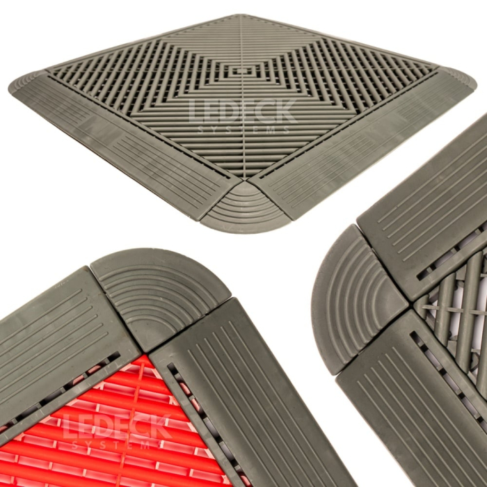 Rampa laterală cu prindere interioară (tata) – Pardoseala Modulara Plastic PP – GRI [7]