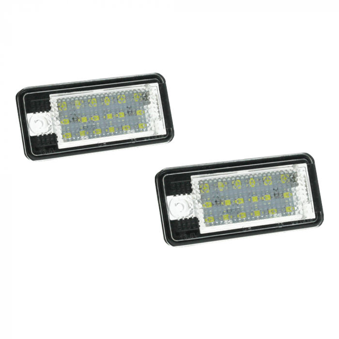Set 2 Lampi LED iluminare numar Audi A3 A4 B6 B7 A6 4F Q7 A8 [4]