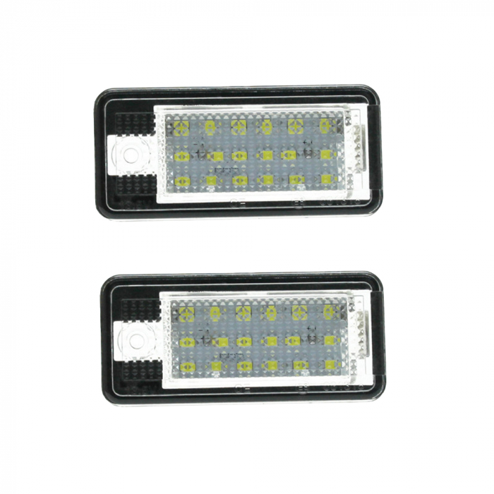 Set 2 Lampi LED iluminare numar Audi A3 A4 B6 B7 A6 4F Q7 A8 [5]