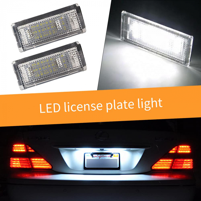 Set 2 Lampi LED iluminare numar BMW E46 4/5 usi [3]
