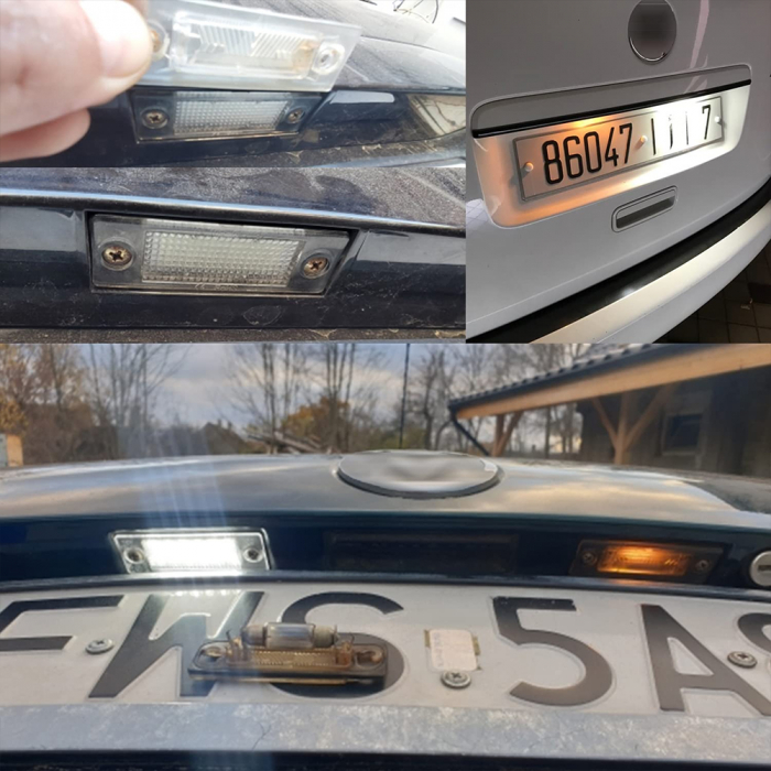 Set 2 Lampi LED iluminare numar VW Golf plus, Jetta, Touran, Transporter, Caddy, Passat B6 Break [7]