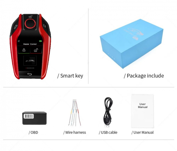 Cheie Smart Key Auto dedicata BMW, LCD , Neagra [2]