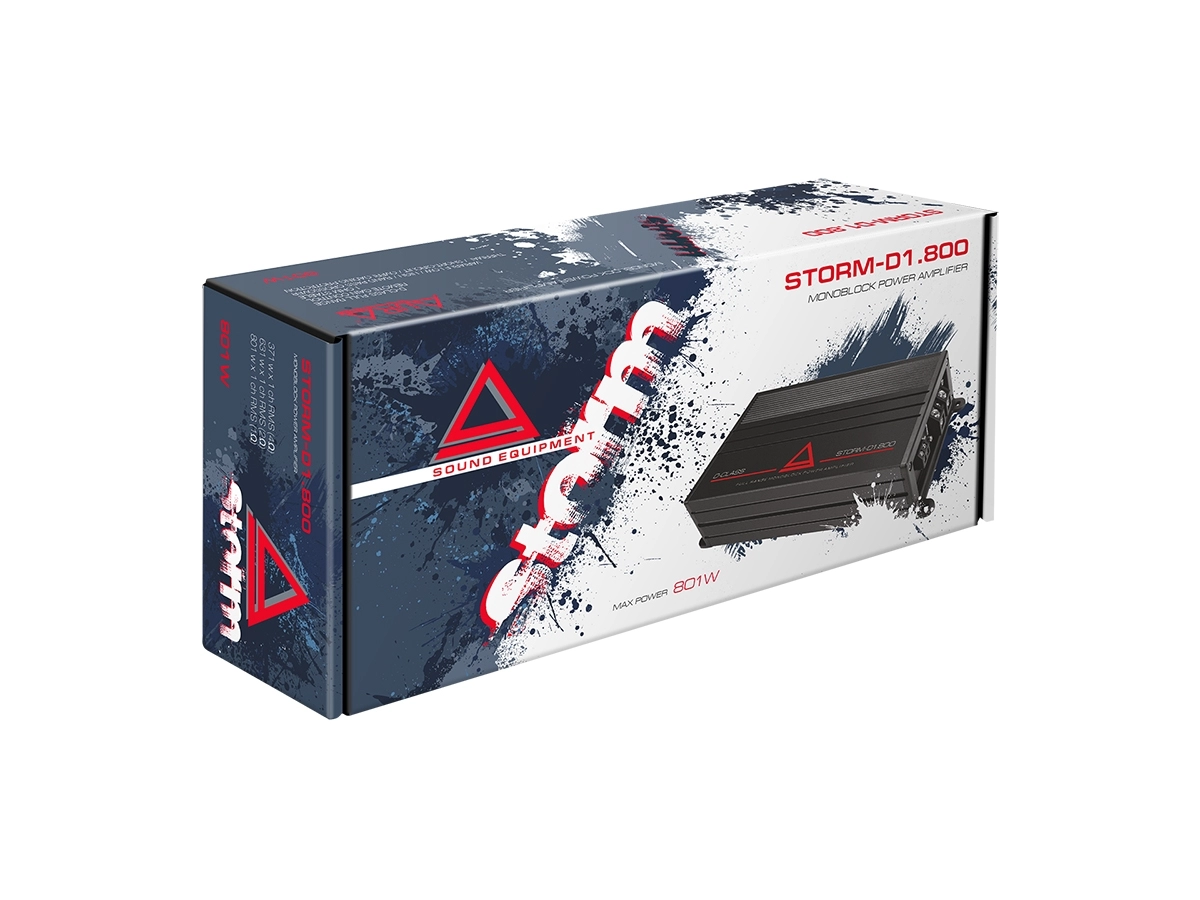 Amplificator auto Aura STORM-D1.800, 1 canal, 800W [5]