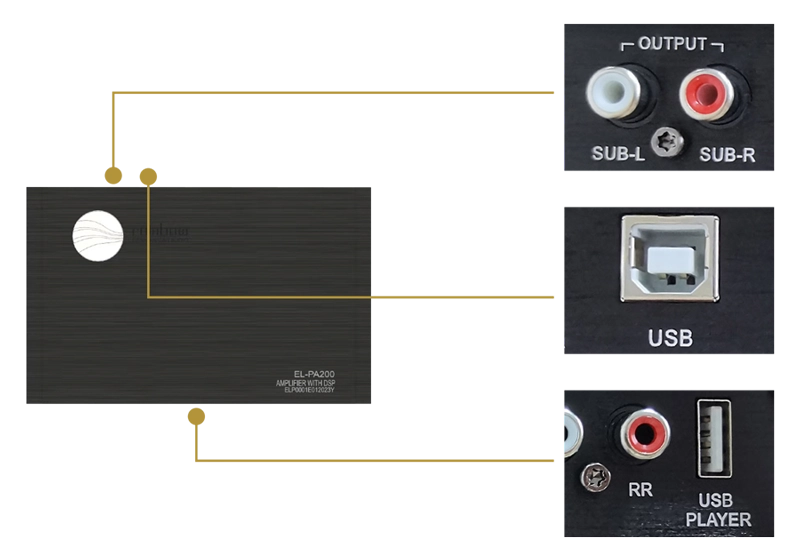 CarAudio - Amplificator auto Rainbow EL-PA200 DSP, 4 canale, 200 W