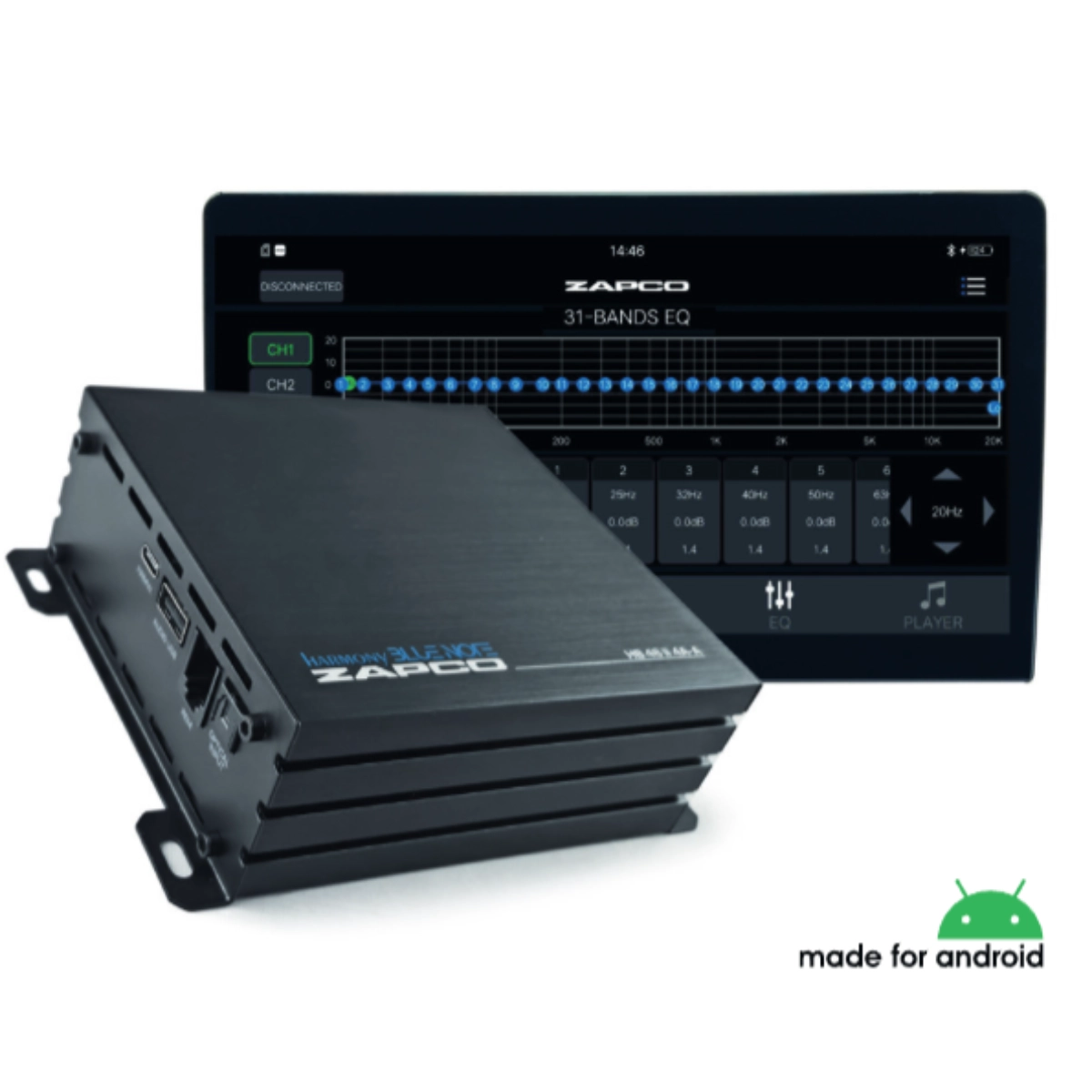 Amplificatoare auto - Amplificator auto Zapco HB 46 II 4A , 4 canale , 140 W