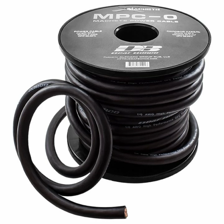 Cablu alimentare - Cablu alimentare Deaf Bonce MPC-0 GA, Metru Liniar - Rola 15m, 50mm2 (1 - 0AWG), OFC