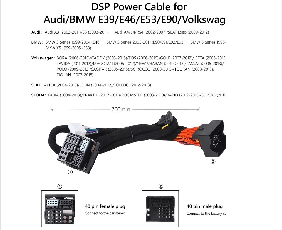 Cablu Plug&Play SNH OEM PNP-PZ005 BMW-AUDI-VW [1]