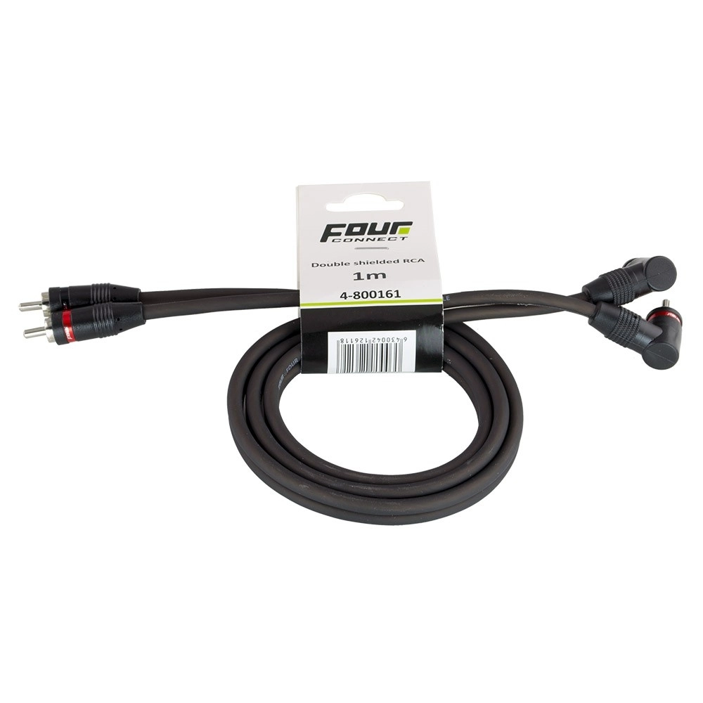 CarAudio - Cablu RCA Four Connect, 4-800161, Basic, 1 METRU, 2 canale