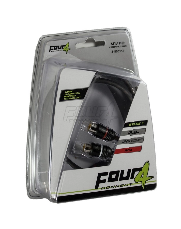 Accesorii - Cablu RCA Y-Splitter FOUR Connect 4-800158 STAGE1, 1M-2F, OOFC, Twisted Pair, 0.3 M