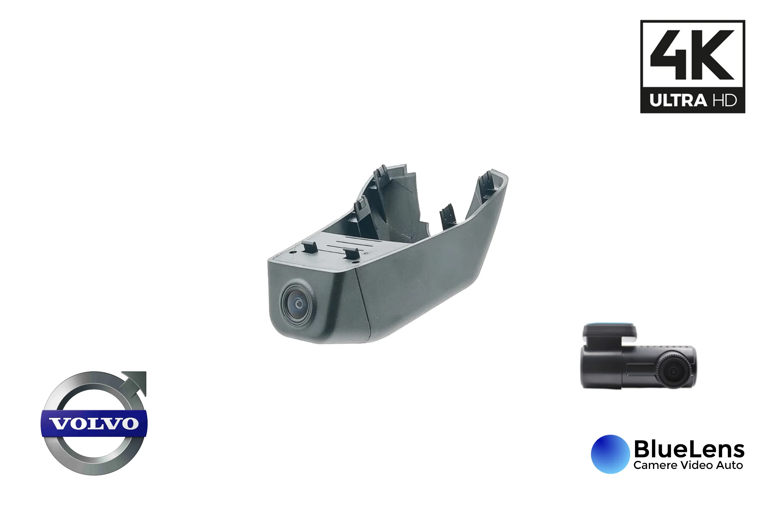 Accesorii Auto - Camera DVR dedicata CUSTOM DUAL 24/7 4K Volvo C40 2022+