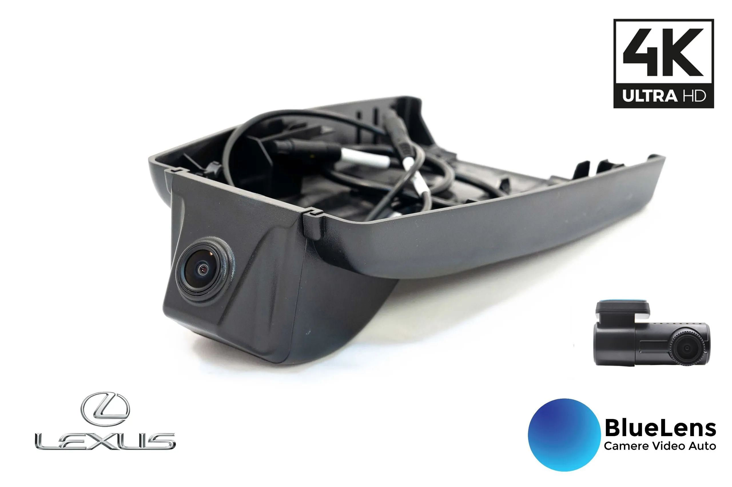 Accesorii Auto - Camera DVR dedicata CUSTOM DUAL 4K 24/7 LEXUS RX 450H 2020+