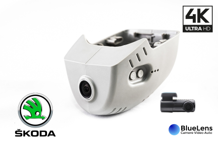 Skoda - Camera DVR dedicata CUSTOM DUAL 4K 24/7 SKODA OCTAVIA 2020+
