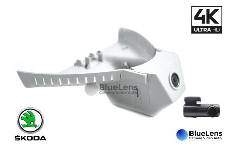 Skoda - Camera DVR dedicata CUSTOM DUAL 4K 24/7 SKODA OCTAVIA, SUPERB 2017+