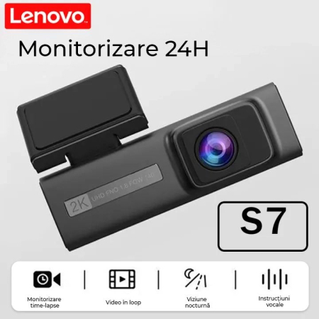 Camera DVR Lenovo S7-1974 2K fata si 1080 spate ecran 1.97 inch conexiune 4G GPS unghi larg monitorizare parcare [1]