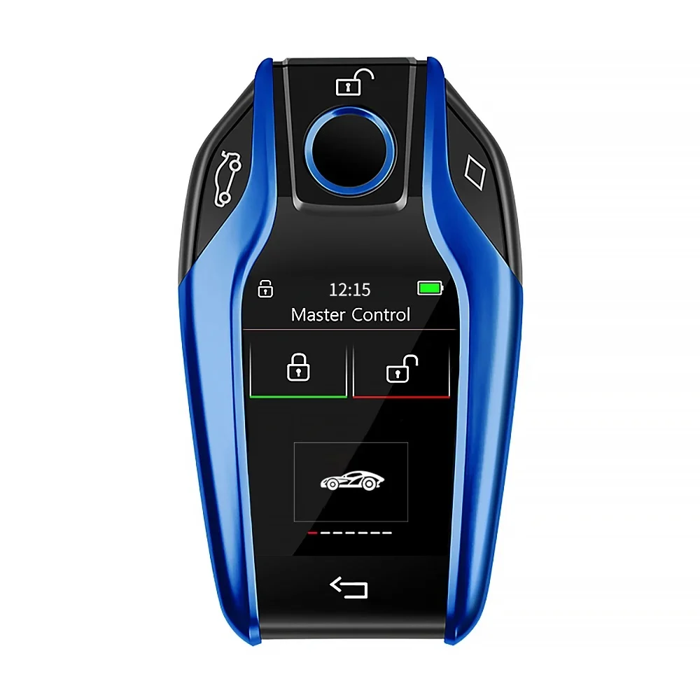 Accesorii - Cheie Smart Key Auto dedicata BMW, LCD , Albastra