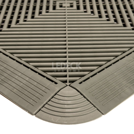 Colț Pardoseala Modulara Plastic PP – GRI [1]