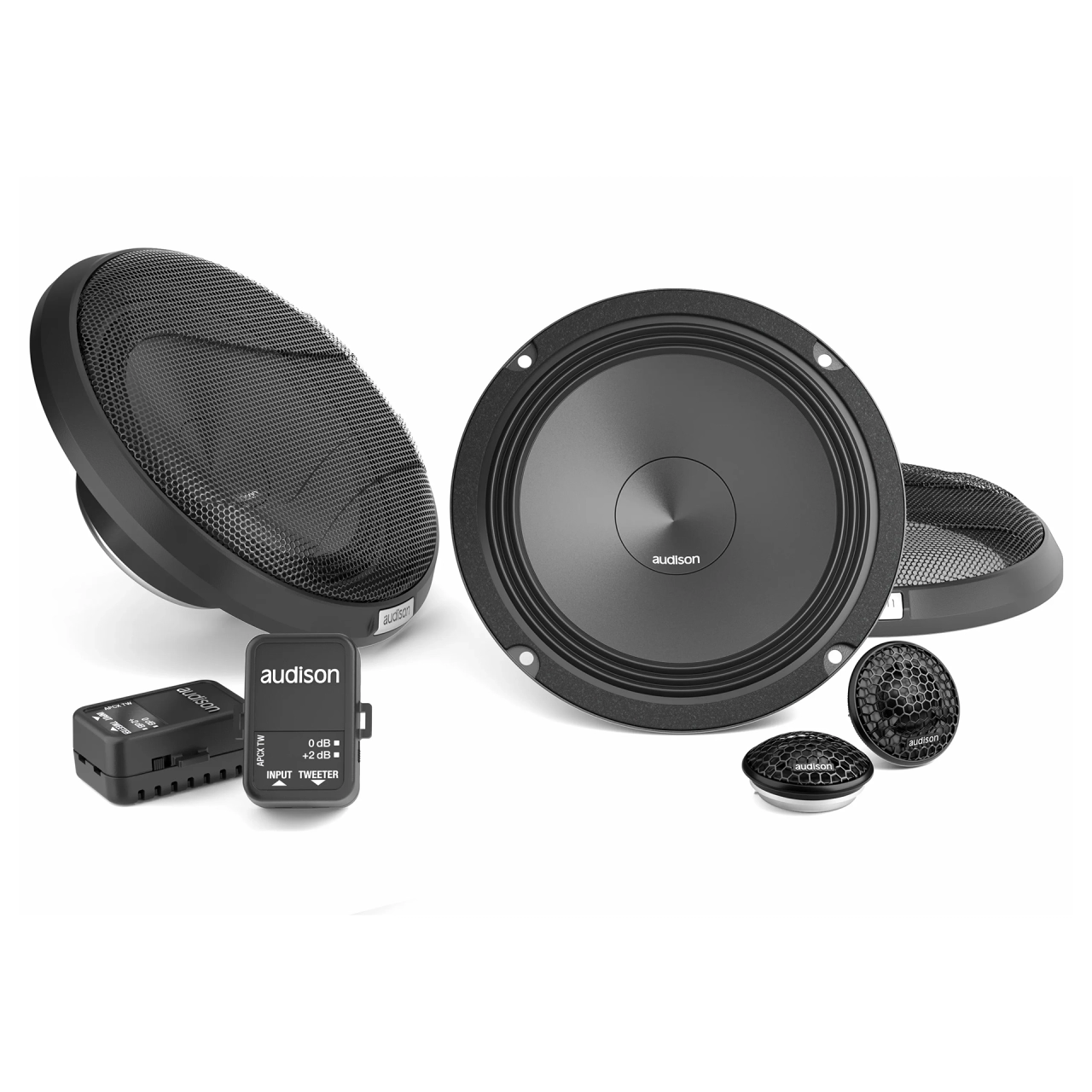Difuzoare auto - Difuzoare auto Audison Prima APK 165 set sistem 2 căi, 165mm, 100W RMS, 4Ω, set 4 difuzoare + accesorii