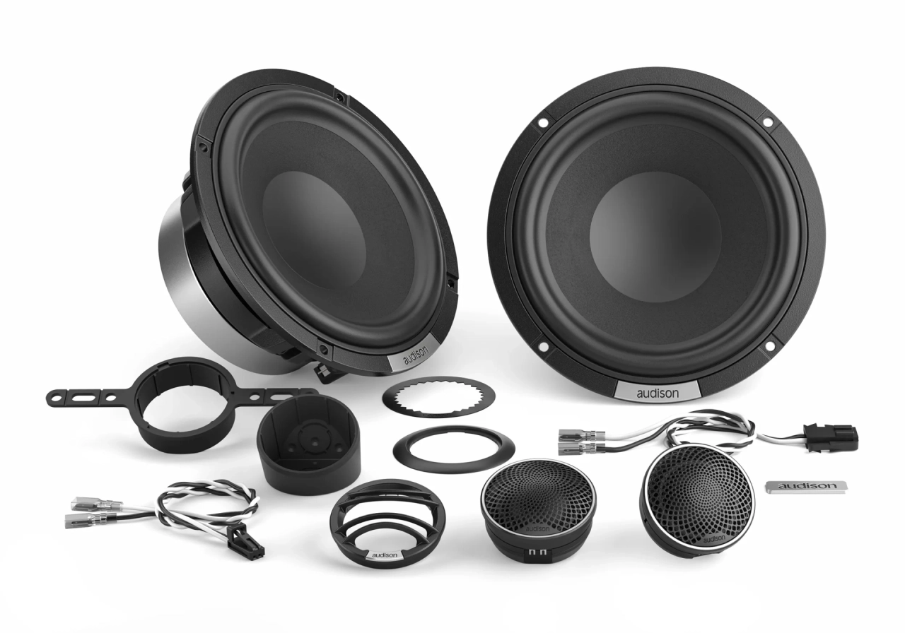 Difuzoare auto - Difuzoare auto Audison VOCE AVK 6A P II, set sistem 2 căi, 165mm, 150W RMS, 4Ω, set 4 difuzoare + accesorii
