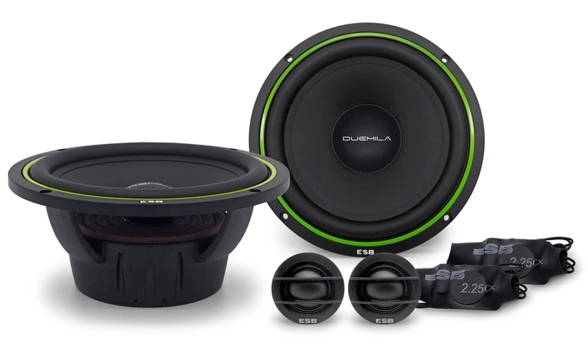 Difuzoare auto - Difuzoare auto ESB 2000 2.6K2X, set sistem 2 căi, 165mm, 200W RMS, 4Ω, 4 difuzoare + accesorii