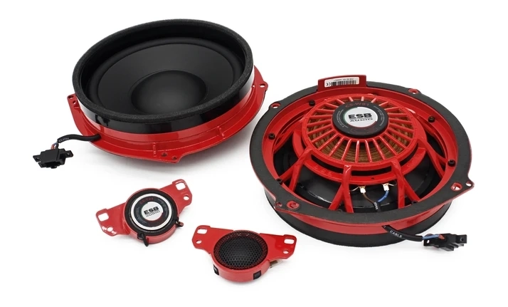 Difuzoare auto - Difuzoare auto ESB dedicate Audi A6 Front, set componente, 200mm, 200W RMS, 4Ω, set 4 difuzoare