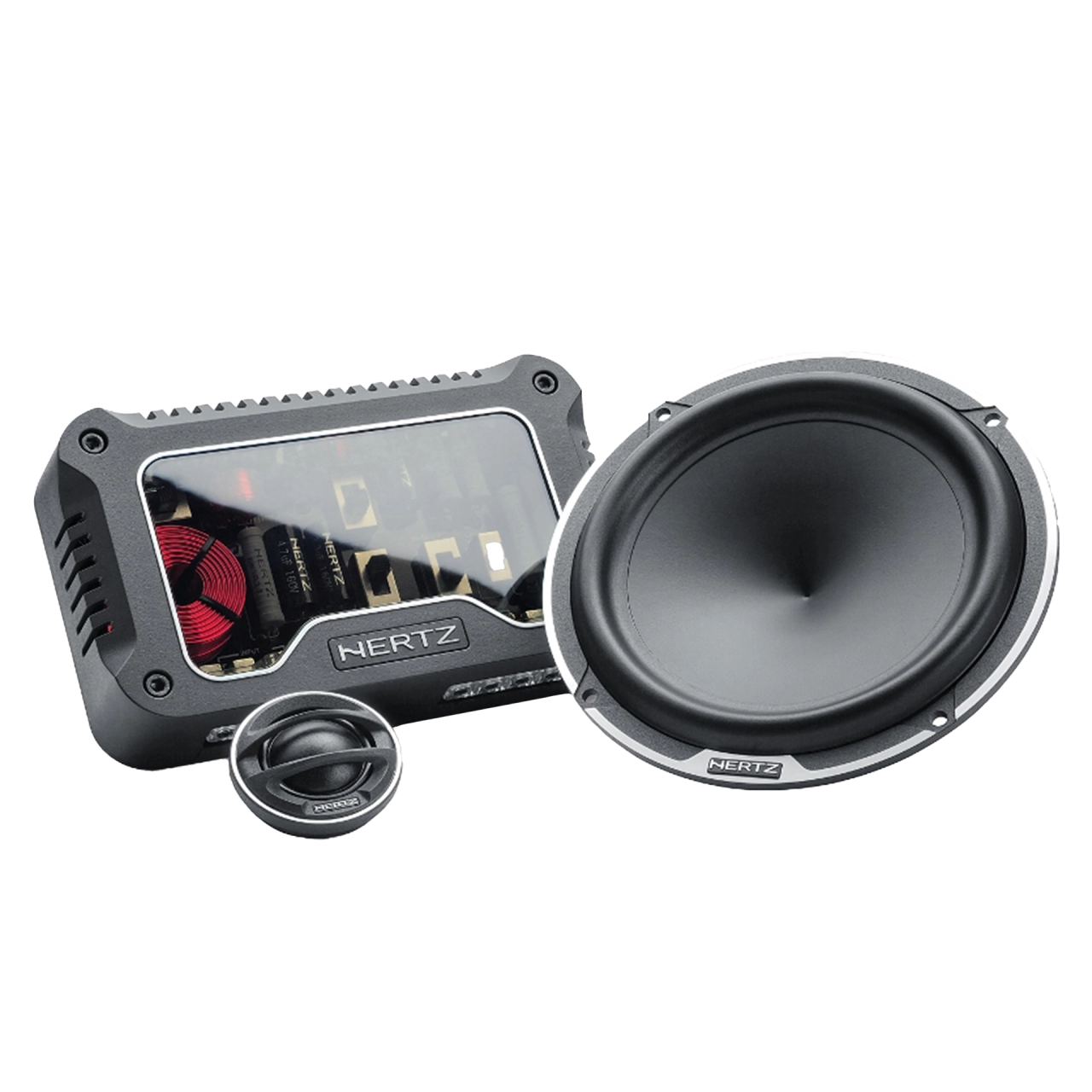 Difuzoare auto - Difuzoare auto Hertz Mille Legend MLK 1650.3, set sistem 2 căi, 165mm, 150W RMS, 4Ω, 4 difuzoare + accesorii