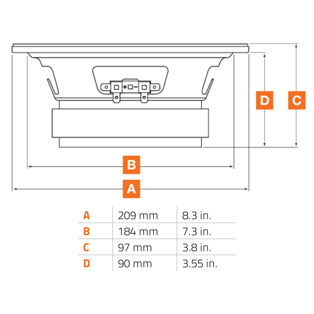 Difuzoare auto Hertz SPL Show SV 200.1, set component, 200mm, 200W RMS, 4Ω, set 2 difuzoare [2]