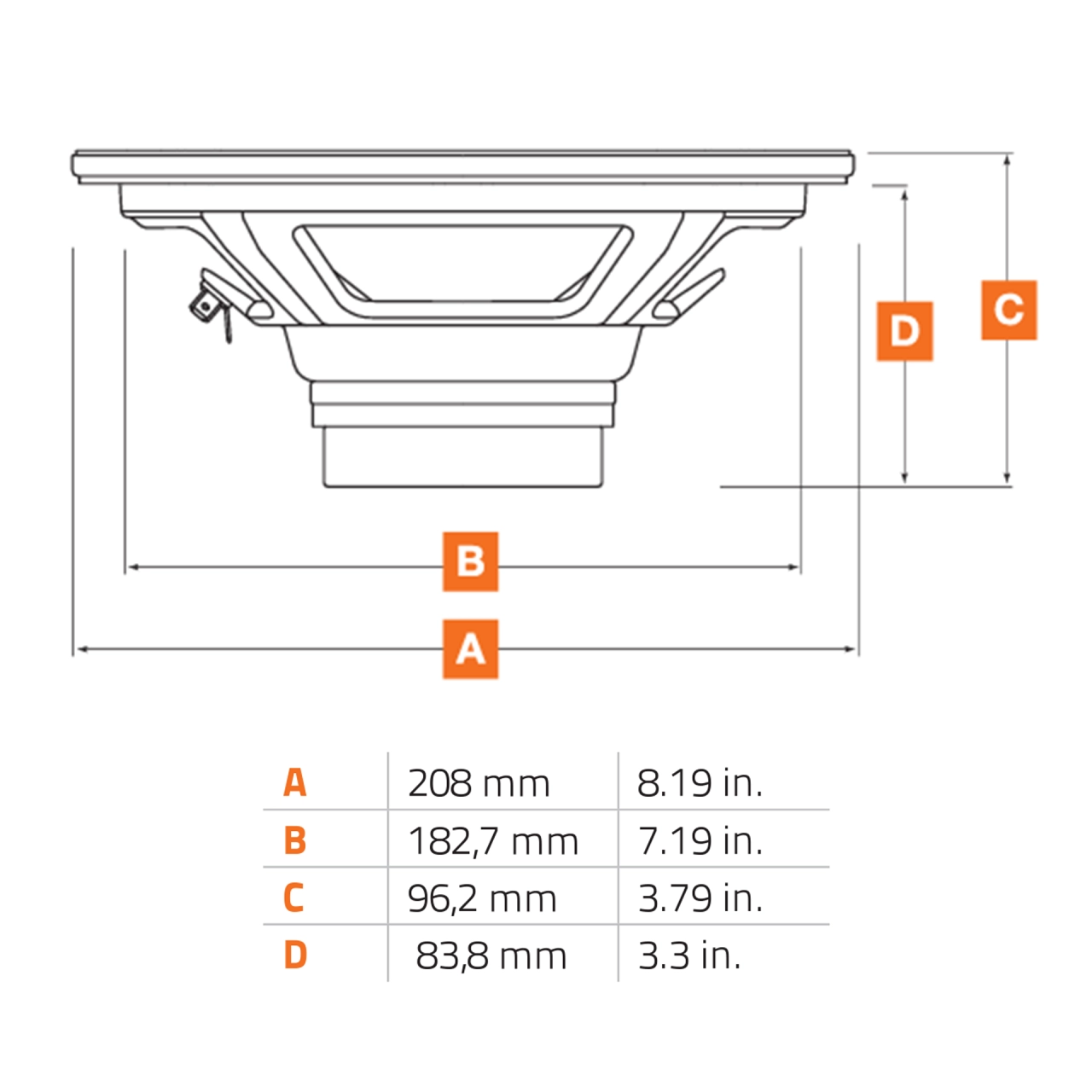 Difuzoare Auto Hertz SPL Show SV 200 NEO set componente, 200mm, 200W RMS, 4Ω, set 2 difuzoare [3]