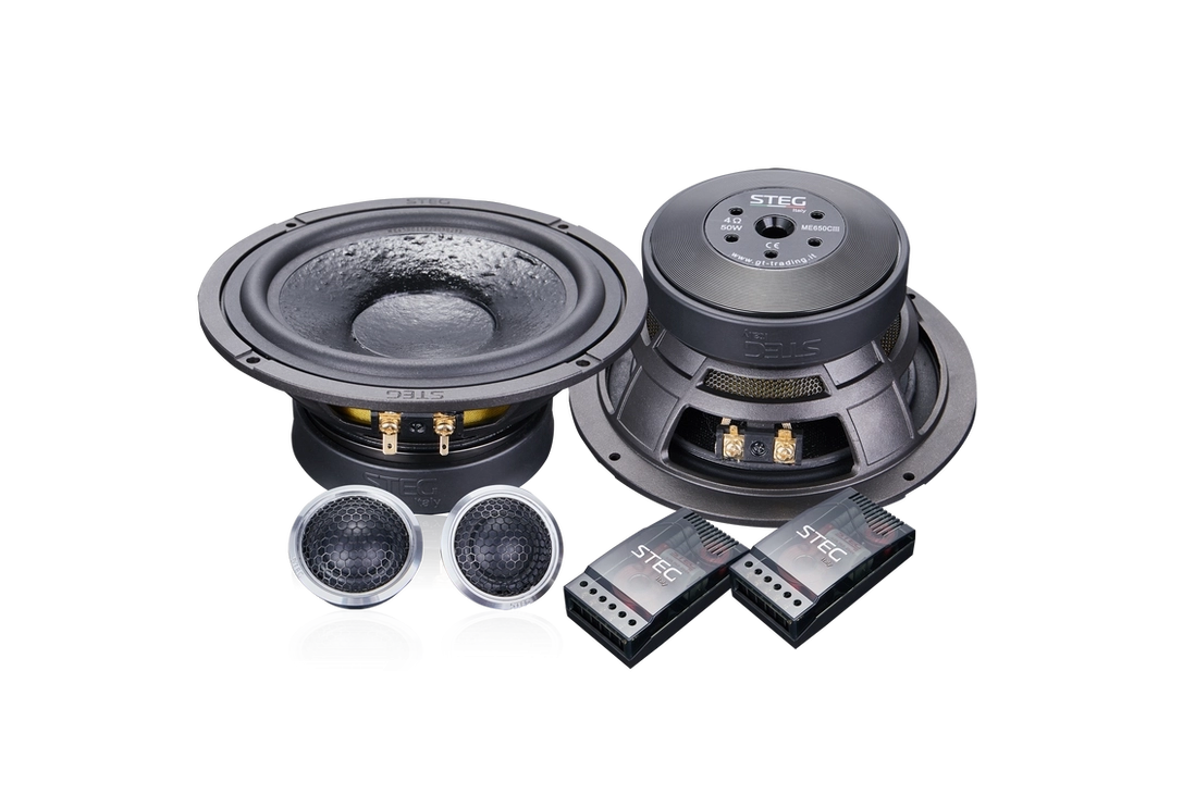 Difuzoare auto - Difuzoare auto Steg ME650CIII set sistem 2 căi, 165mm, 32mm, 50W, 30W, 4Ω, set 4 difuzoare