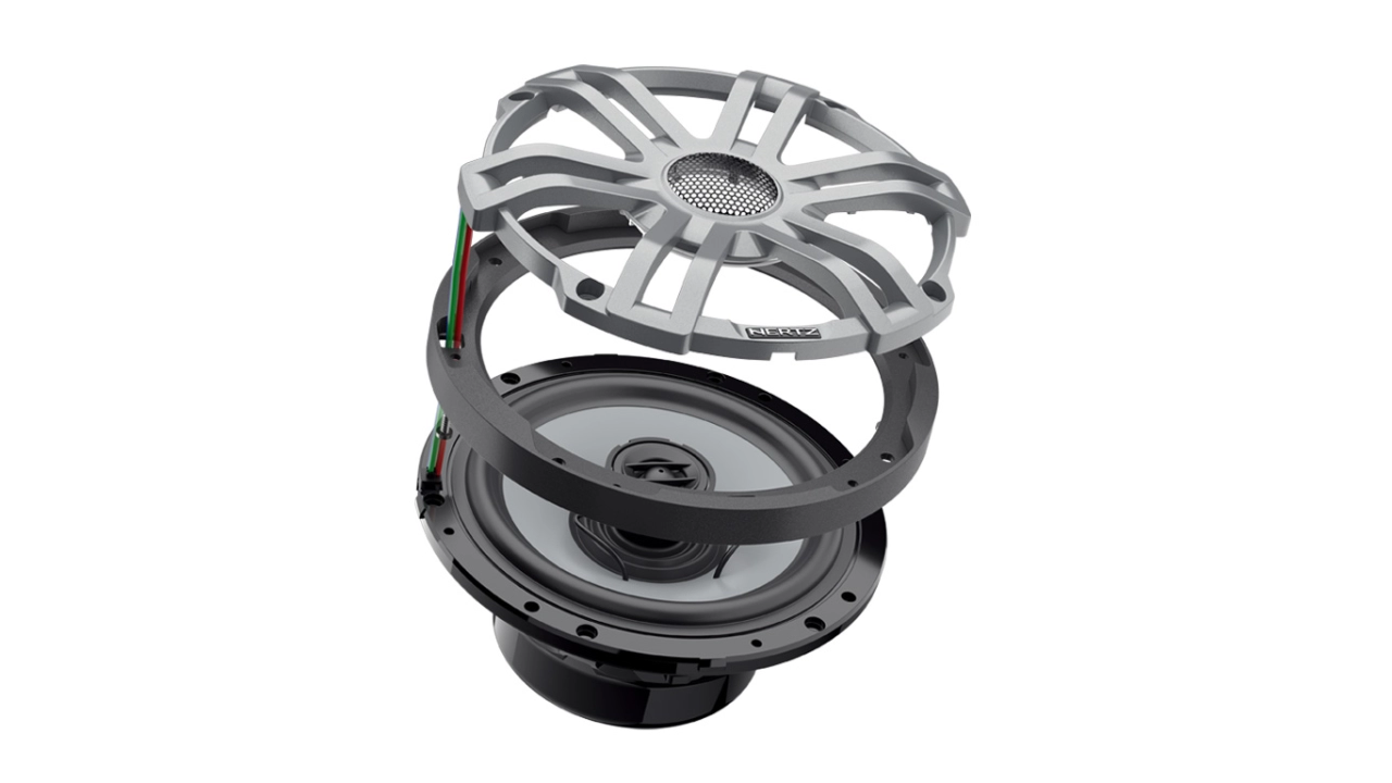 Difuzoare Marine Hertz HEX 6.5 S-LD-G, Negru, set coaxial 2 căi, 165mm, 50W RMS [6]