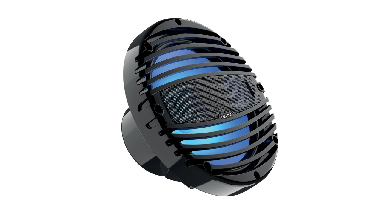 Difuzoare Marine Hertz HMX 8 LD TW / TC, Alb / Negru, set coaxial 2 căi 200MM, 100W RMS [1]