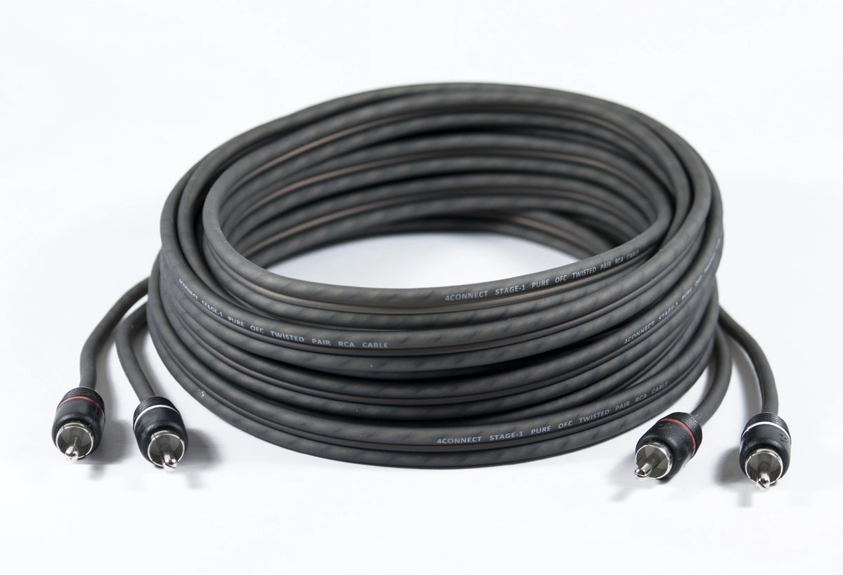 Four Connect Stage1 4-800150, Cablu RCA 2 Canale, 5.5 m, OFC, Twisted Pair, DNR [1]