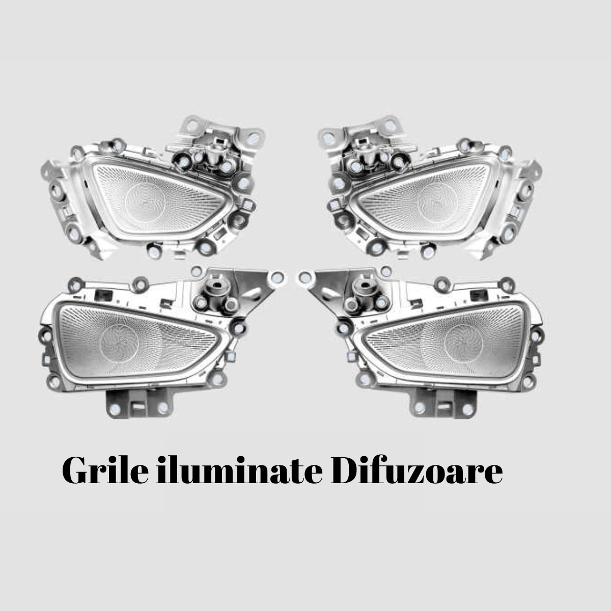 Mercedes Benz - Grile iluminate dedicate Mercedes-Benz E Class W214 2024-2025, RGB Acrilice 4 in 1 Statice cu efect RGB, Control din Aplicatie Bluetooth