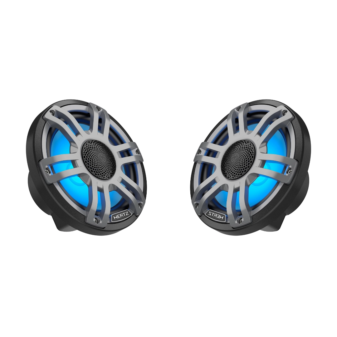 Difuzoare marine - Hertz HMX 7.7 S-LD-G.2, Difuzoare Coaxiale Marine cu LED RGB, 196 mm, 200 W