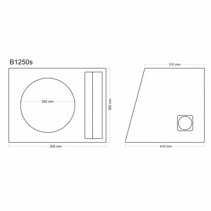 Incinta subwoofer universala, 300 mm, 50L - COD B1250s [2]
