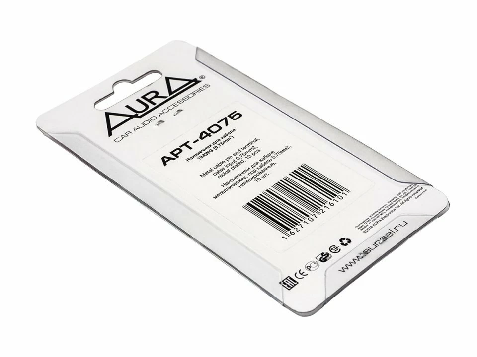 Inel terminal Aura APT 4075, 0.75 mm2 (18AWG), Set 10 Buc [1]