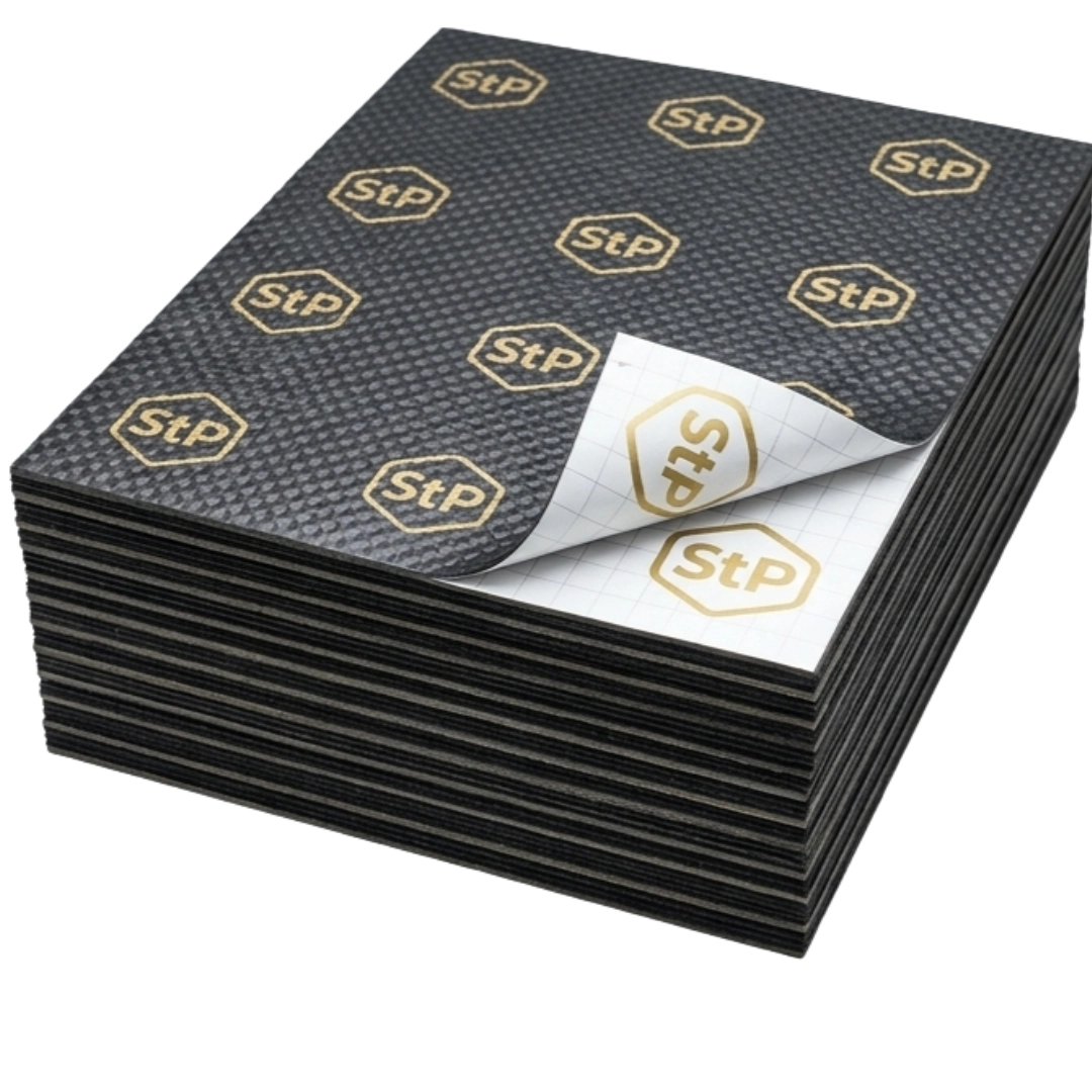 Fono absorbant (Strat 3) - Insonorizant Auto Fonoabsorbant STP Biplast Premium 15A Armor, 15 mm, 750x1000 mm, 7.5 m2, 10 Foi