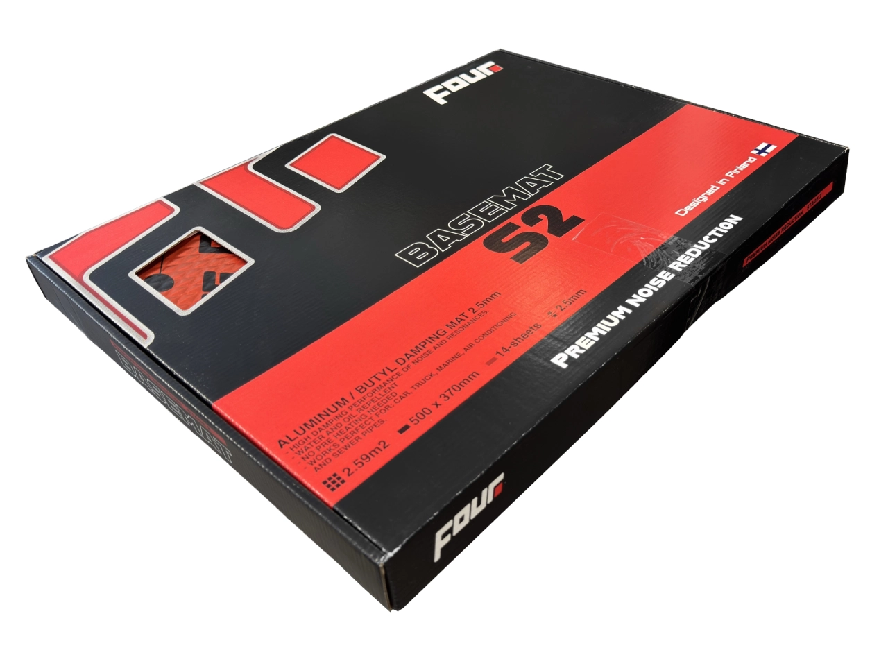 Vibro absorbant (Strat 1) - Insonorizant auto Premium Four Connect S2-BaseMat 2.5 MM , 2.59 M2