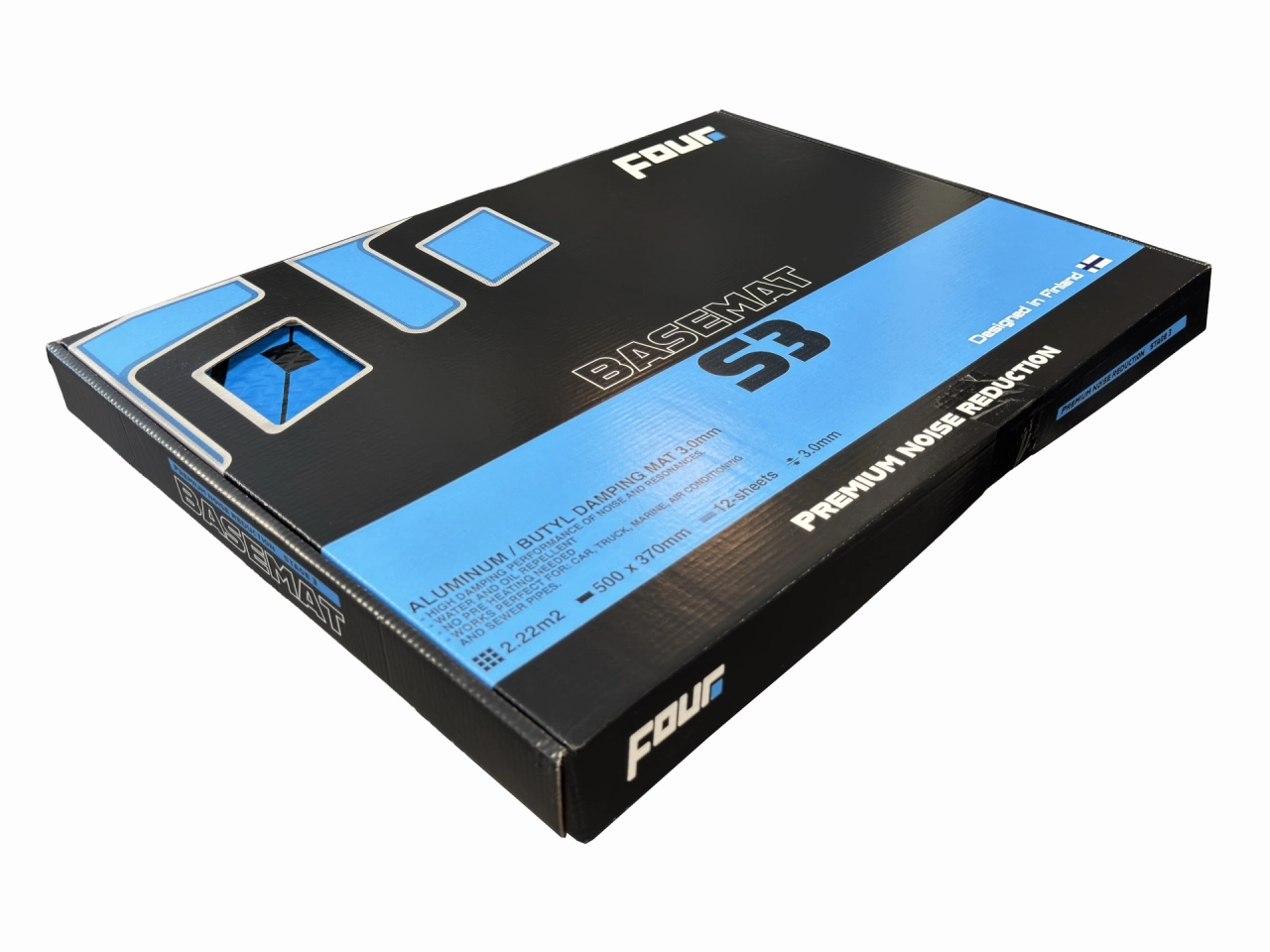 Vibro absorbant (Strat 1) - Insonorizant auto Premium Four Connect S3-BaseMat 3,0 MM , 2.22 M2