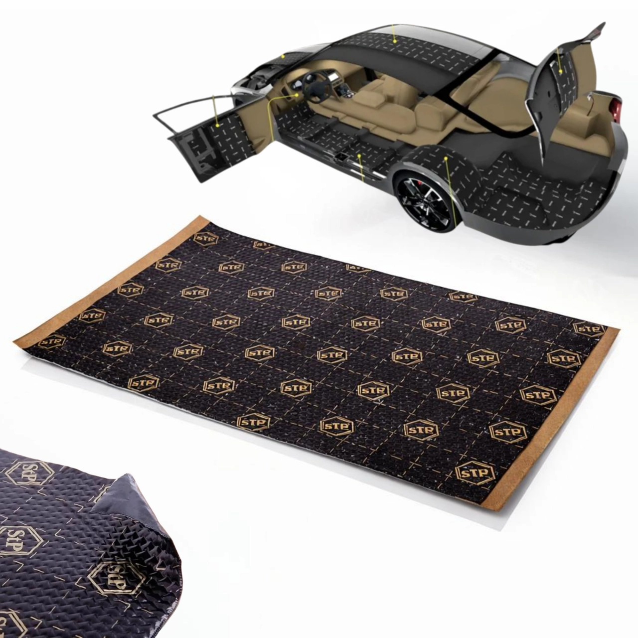 Insonorizant auto Premium STP Black Gold, 2.3mm, 750x500mm, Foaie [1]