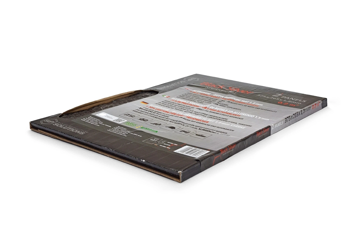 Insonorizant Auto Vibroabsorbant STP Black Silver Speaker Kit, 1.8 mm, 380x270 mm, 0.2 m2, 2 Foi [2]