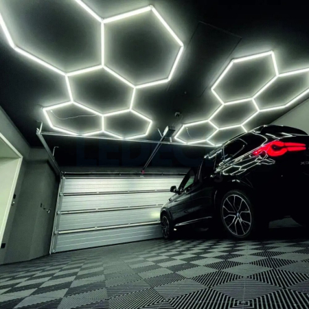 Lumină LED Hexagonală – 1 Modul 83x98CM - Garaj, Dormitor, Cameră Gaming, Spații Private [4]