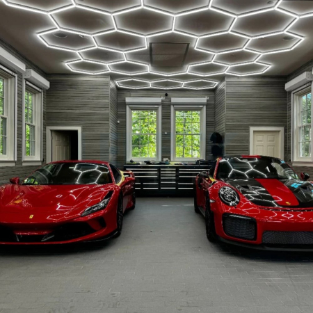 Lumină LED Hexagonală – 1 Modul 83x98CM - Garaj, Dormitor, Cameră Gaming, Spații Private [6]